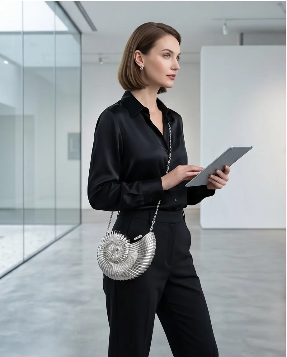 Silver Shell, bolso artesanal de Mohama